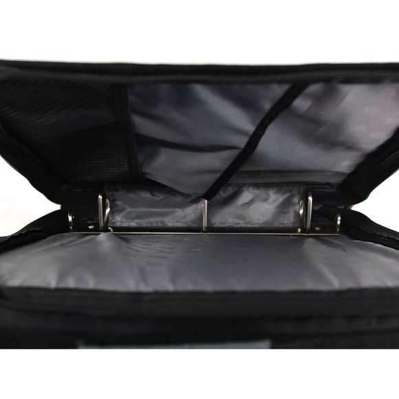 Case-It Black  ZBinder 2 in 1 Organizer 2 Sided‎ Storage 2 Inside Pockets NEW - Picture 3 of 5